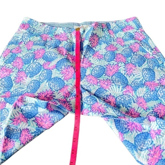 🆕 Vineyard Vines Linen Blend Pineapple Cropped Pants - Picture 12 of 13